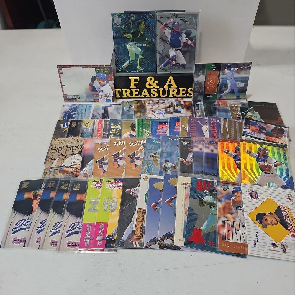 Lot Of 60 Mike Piazza Cards All Inserts And Parallels All Mt-NrMt Dodgers & Mets